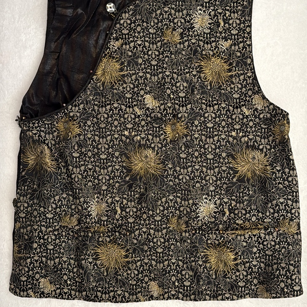 {NWT} Nadya | Reversible Mixed Media Tibet Tibetan Vest Top Handmade in Bali XS - Picture 5 of 16
